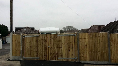 Wooden Fence with Concrete posts Poole